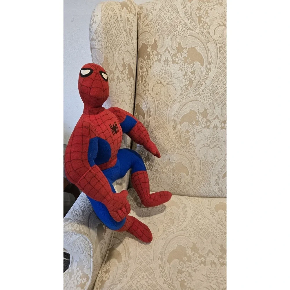 Vintage 1994 Spider Man Plush Toy Biz Marvel Loop Hook Hands 20